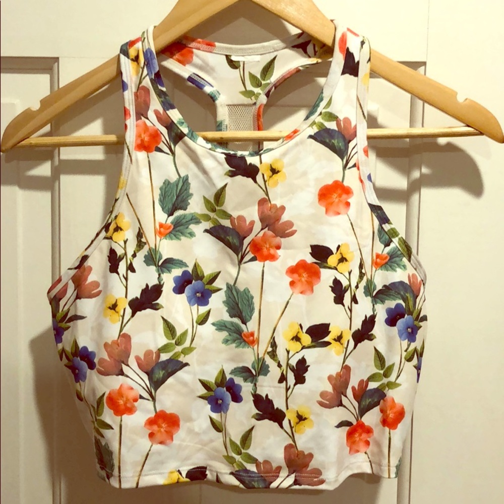 Fabletics floral poppy bra